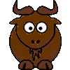 Cartoon gnu
